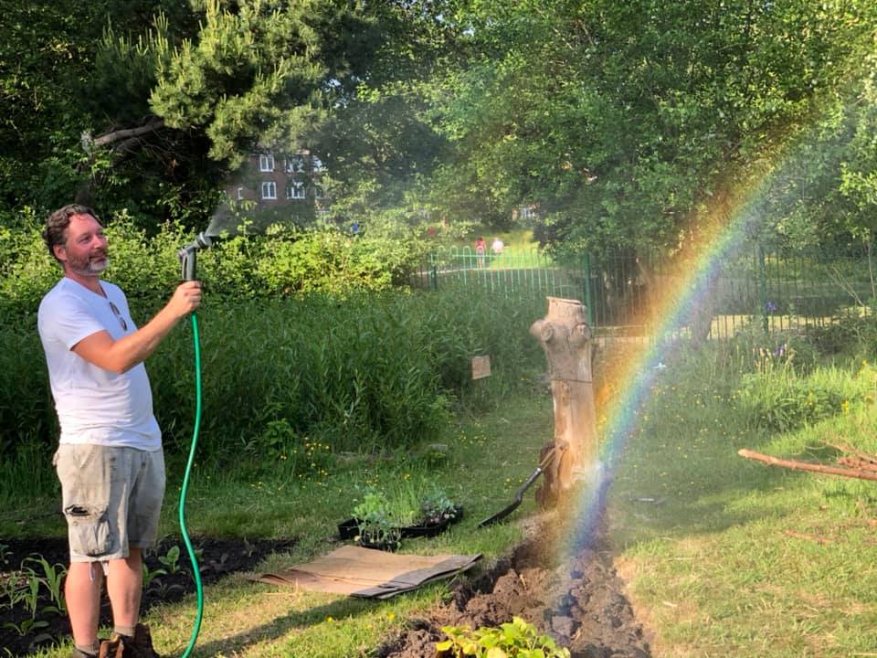 Mark Frith is the officer in the community garden. He set Growing Togetherness. Has two sessons weekly. Published at The Green Bee: Eco-Journalism