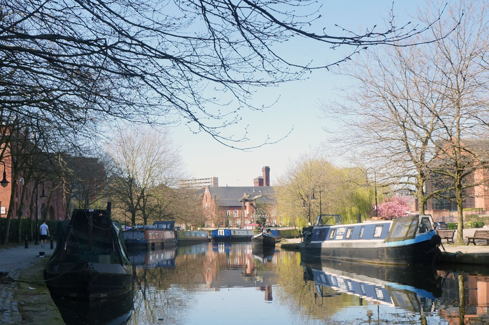 he passes the lockdown in a different way. Just in Castlefield there were roughly 20 boats