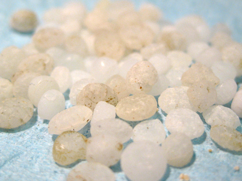 Los pellets de Galicia invadieron las playas en enero. Los pellets de Galicia son la materia prima de los plásticos