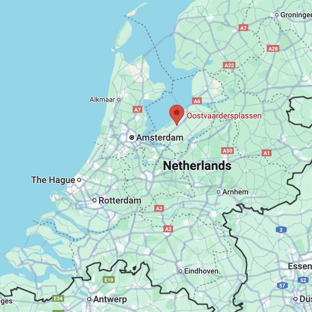 Localización de Oostvaardersplassen, priemer ejemplo de renaturalización en Europa