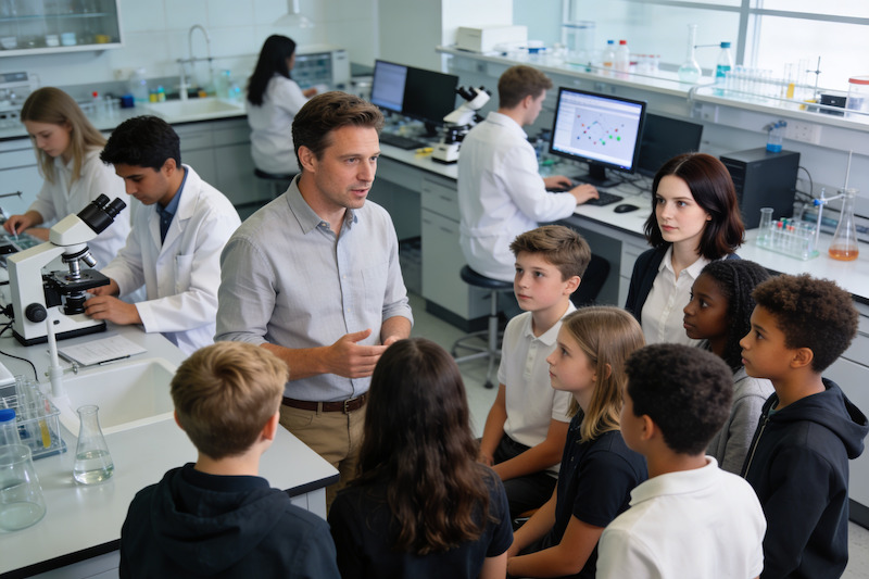 El día de la niña en la ciencia las escuelas van de excursión a los laboratorios