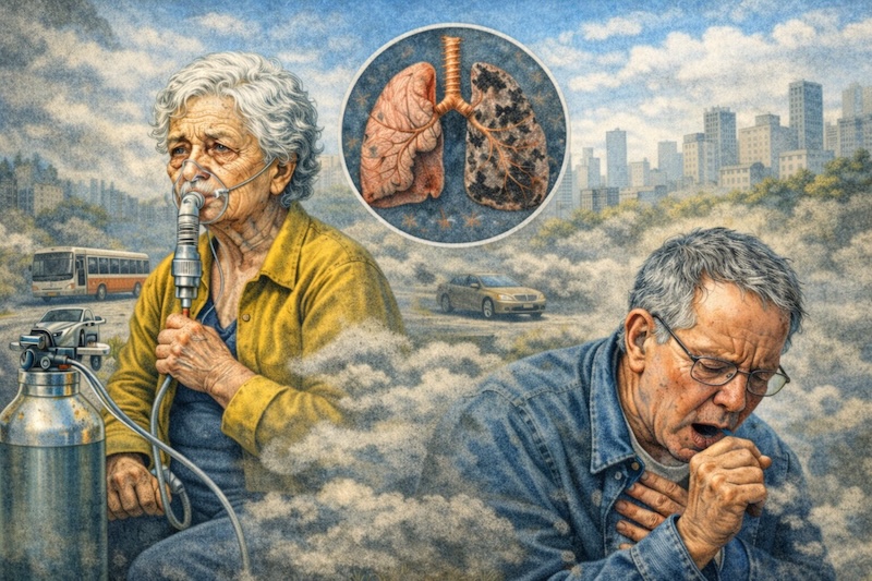 Mar&iacute;a Mar&iacute;n, paciente EPOC: &laquo;Siento una telara&ntilde;a en el pecho que no me deja respirar&raquo;