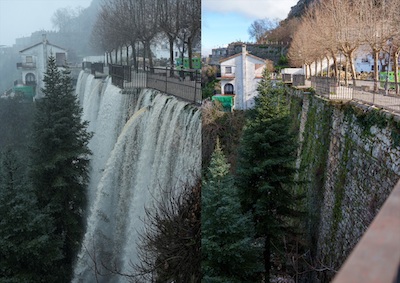 Cómo funcionan las EDAR. Antes y después en los acantilados de Grazalema.