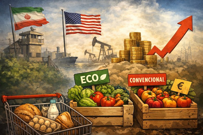 La guerra de Ir&aacute;n sube el precio de la comida: &iquest;los productos org&aacute;nicos est&aacute;n a salvo?